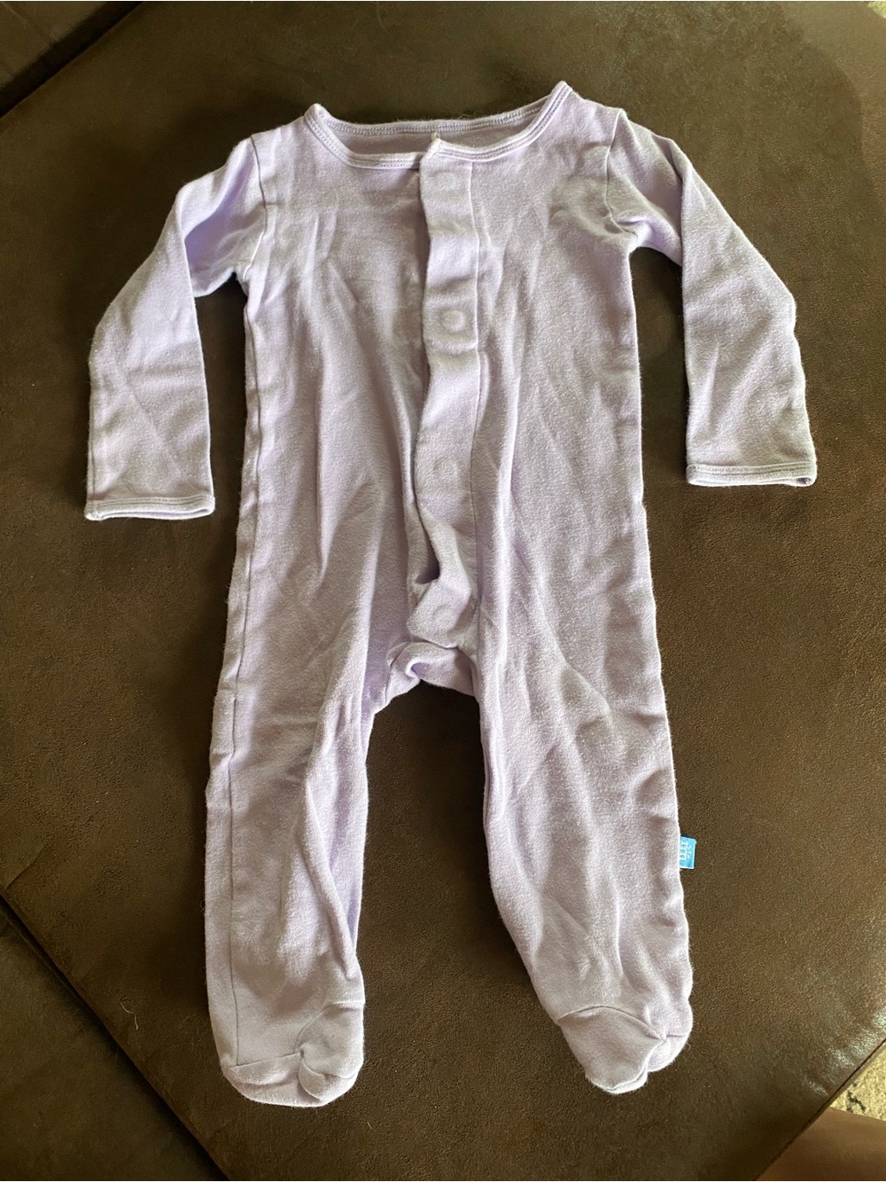 Lavender Footed One-Piece Pajamas for Kids